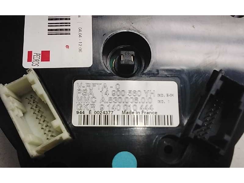 Recambio de mando climatizador para lancia phedra (180) 2.2 jtd 16v emblema referencia OEM IAM 14900560YH A83000600 