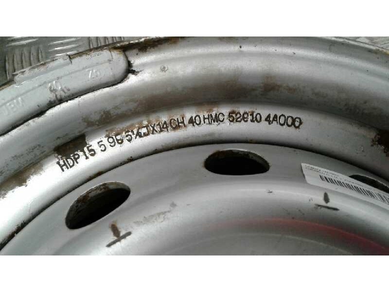 Recambio de llanta hierro para hyundai h 1 h 1 furg.caja cerr.c. puerta referencia OEM IAM 14PULGADAS5TORNILLOS  