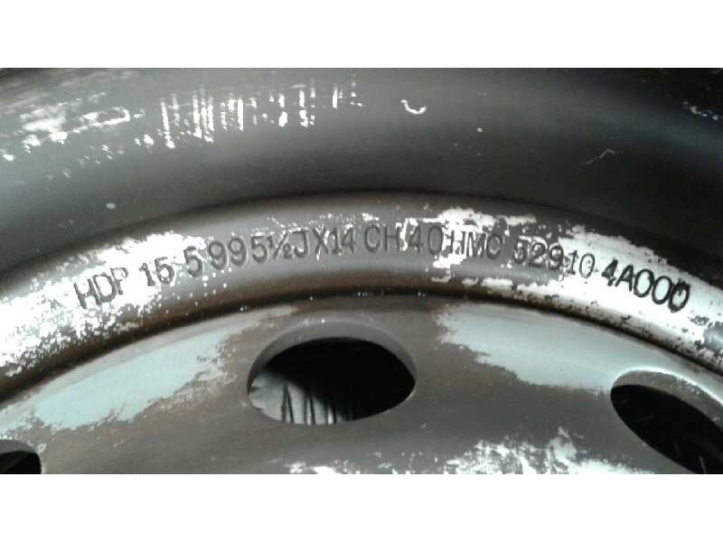 Recambio de llanta hierro para hyundai h 1 h 1 furg.caja cerr.c. puerta referencia OEM IAM 14PULGADAS5TORNILLOS  