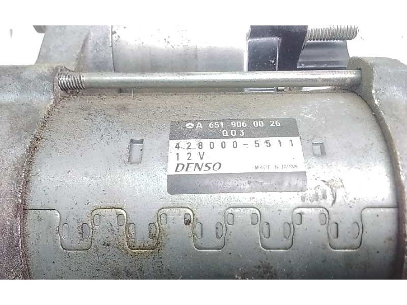 Recambio de motor arranque para mercedes sprinterii caja cerrada (desde 01.06) 310/313/316 cdi (906.631/633/635/637) referencia 