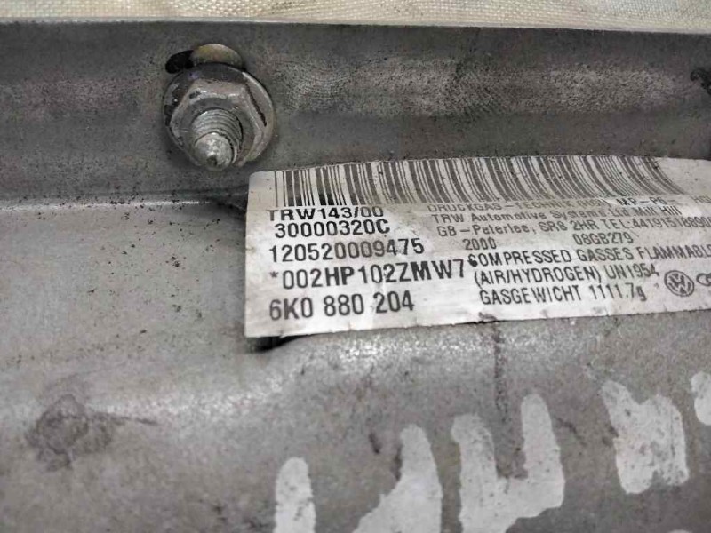 Recambio de airbag delantero derecho para seat ibiza (6l1) 1.9 tdi referencia OEM IAM 6K0880204  94638