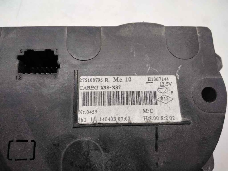 Recambio de mando climatizador para renault clio iv dynamique referencia OEM IAM 275108796  