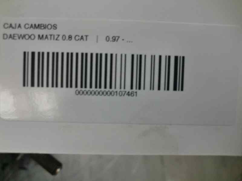 Recambio de caja cambios para daewoo matiz 0.8 cat referencia OEM IAM   95127