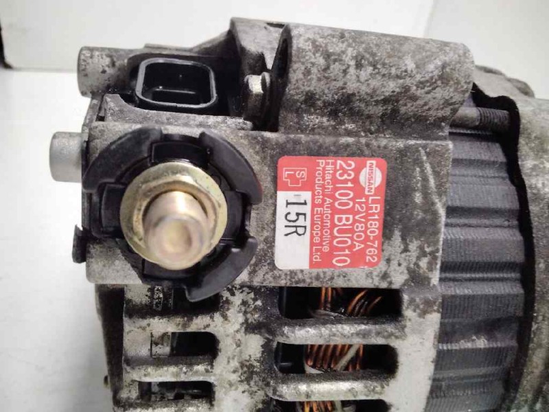 Recambio de alternador para nissan almera (n16/e) ambience referencia OEM IAM HITACHI23100BU010 NISS LR180-762 12V 80A