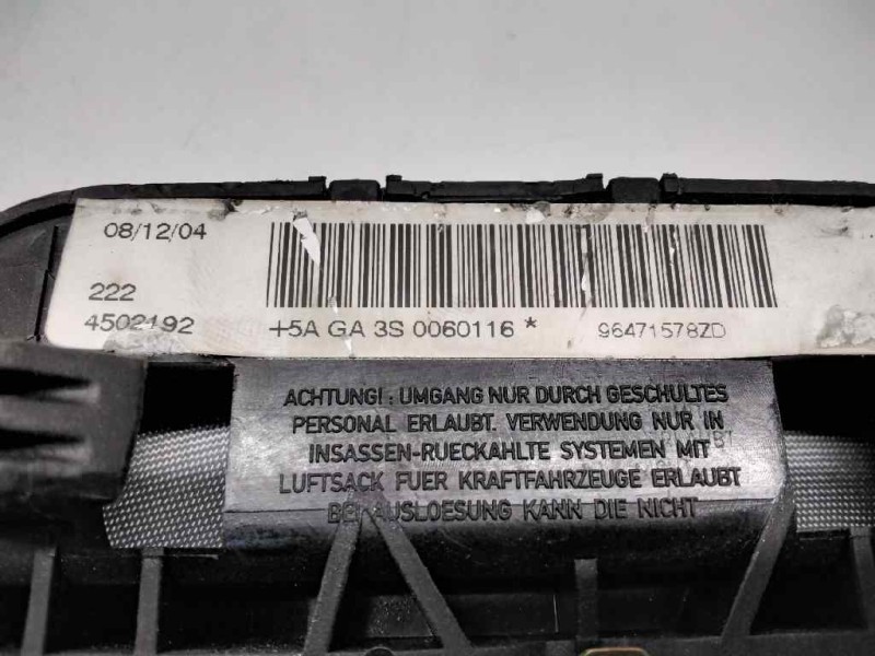 Recambio de airbag delantero izquierdo para citroen c4 coupe vtr referencia OEM IAM 96471578ZD  