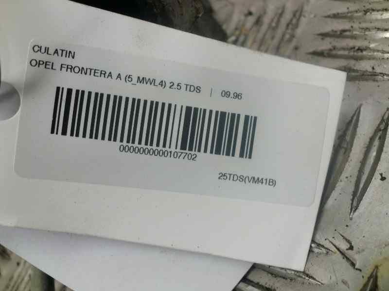 Recambio de culatin para opel frontera a 2.5 turbodiesel referencia OEM IAM AMC  95324