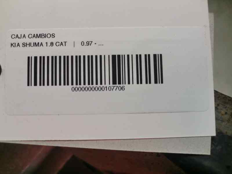 Recambio de caja cambios para kia shuma 1.8 cat referencia OEM IAM K2A5  95326