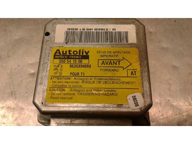 Recambio de centralita airbag para peugeot 206 berlina xr referencia OEM IAM 550541500  