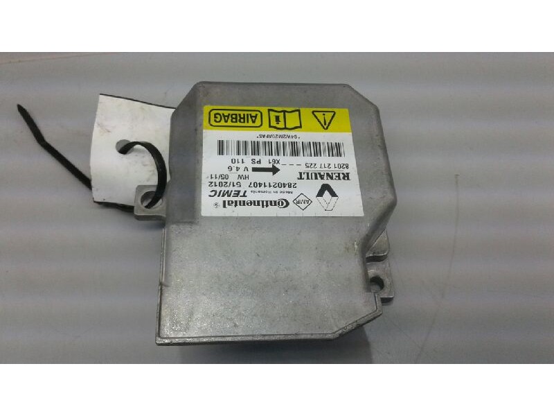 Recambio de centralita airbag para renault kangoo profesional referencia OEM IAM 8201217225  