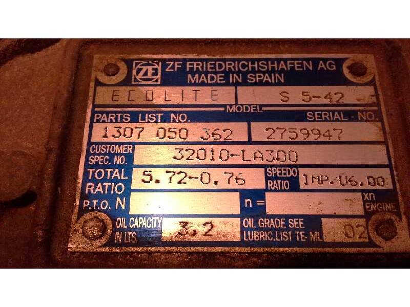 Recambio de caja cambios para nissan l-80.09 80.09 referencia OEM IAM S542 NV 32010 LA300