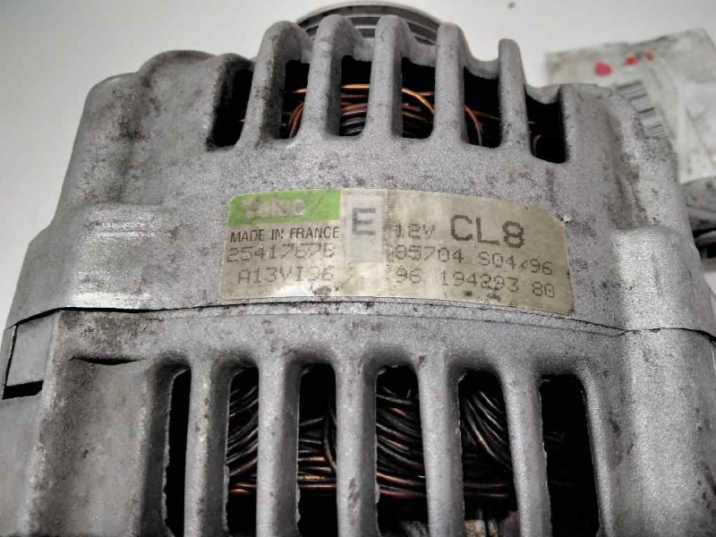 Recambio de alternador para citroen saxo 1.6 vtl referencia OEM IAM 2541767B A13VI96 12V
