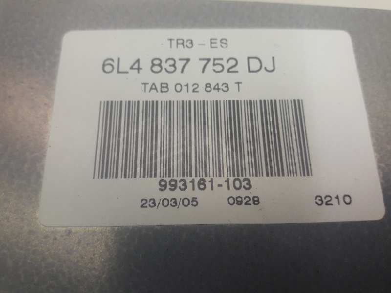 Recambio de elevalunas delantero derecho para seat ibiza (6l1) cool referencia OEM IAM 6L4837752DJ 6Q2959801A 