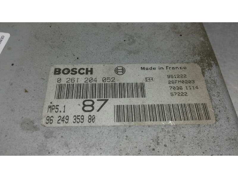 Recambio de centralita motor uce para citroen saxo 1.6 vtl referencia OEM IAM 0261204052 322 