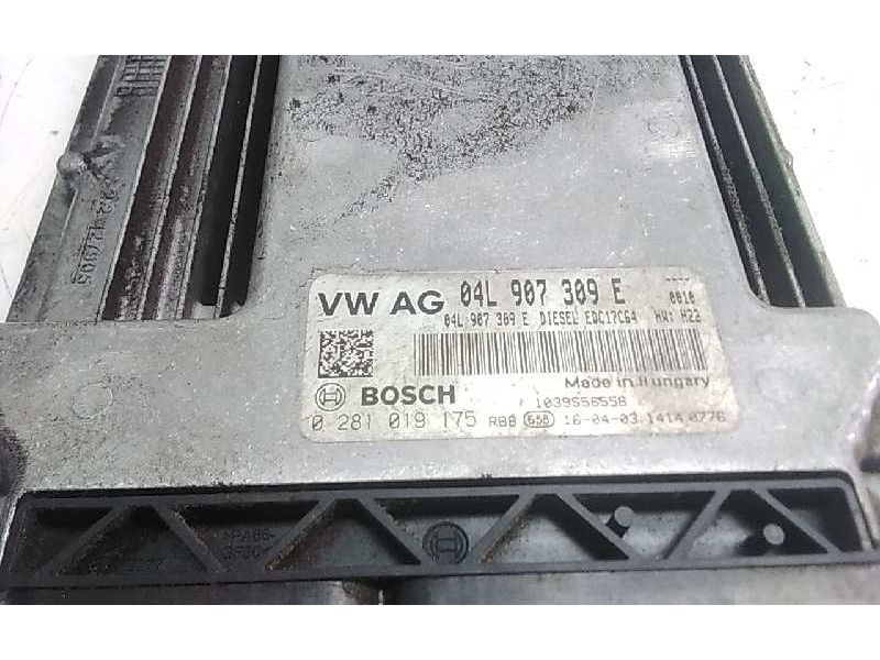 Recambio de centralita motor uce para seat toledo (kg3) 1.6 tdi referencia OEM IAM 04L907309E 0281019175 