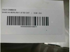 Recambio de caja cambios para saab 9-3 berlina 1.9 tid cat referencia OEM IAM 06002727F5  97119 2