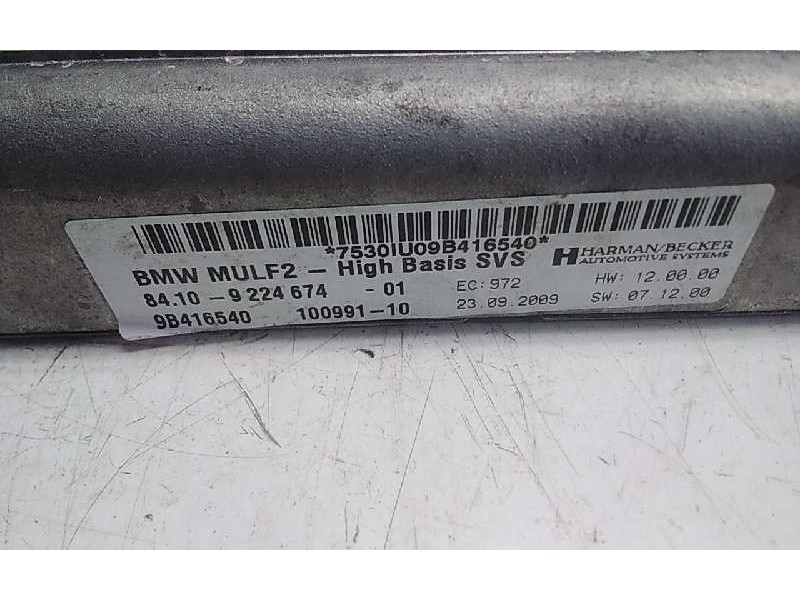 Recambio de centralita bluetooth para bmw serie x5m (e70) basis referencia OEM IAM 9224674  