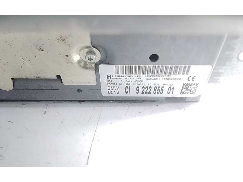 Recambio de sistema audio / radio cd para bmw serie x5m (e70) basis referencia OEM IAM 92285501  