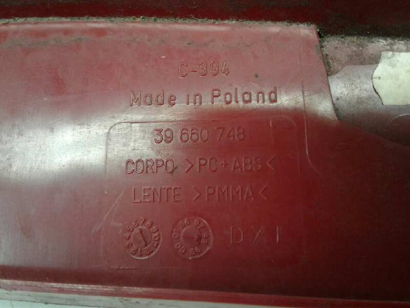 Recambio de piloto trasero derecho para fiat seicento (187) 1.1 referencia OEM IAM 39660748D  97887