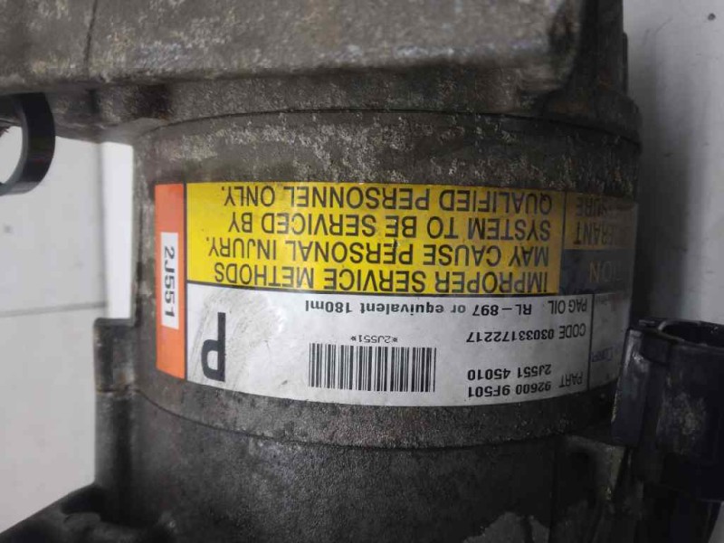 Recambio de compresor aire acondicionado para nissan almera (n16/e) acenta referencia OEM IAM 2J55145010  