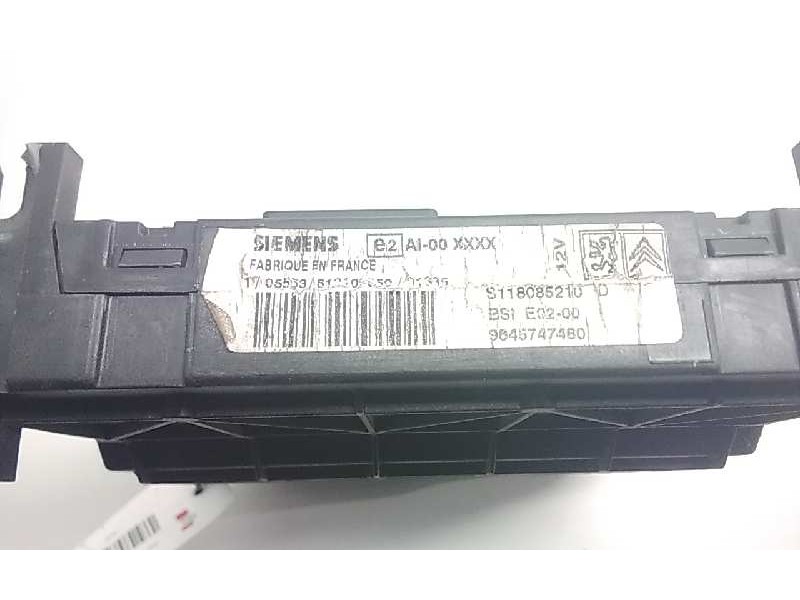 Recambio de centralita bsi para peugeot 206 berlina xn referencia OEM IAM 9645747480  