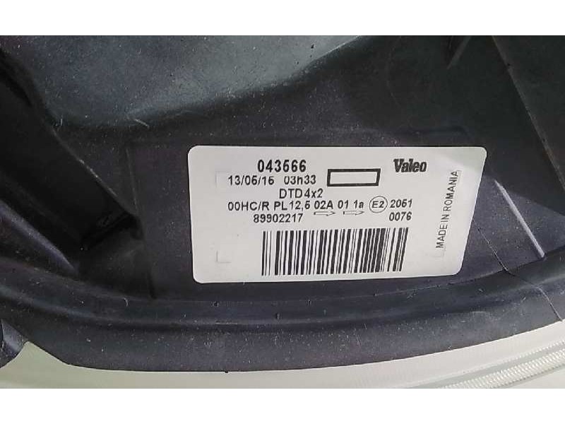 Recambio de faro derecho para renault kangoo (f/kc0) authentique referencia OEM IAM 260107401R  