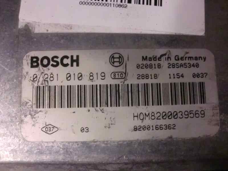 Recambio de centralita motor uce para renault megane i fase 2 berlina (ba0) 1.9 dci diesel cat referencia OEM IAM 0281010819 252