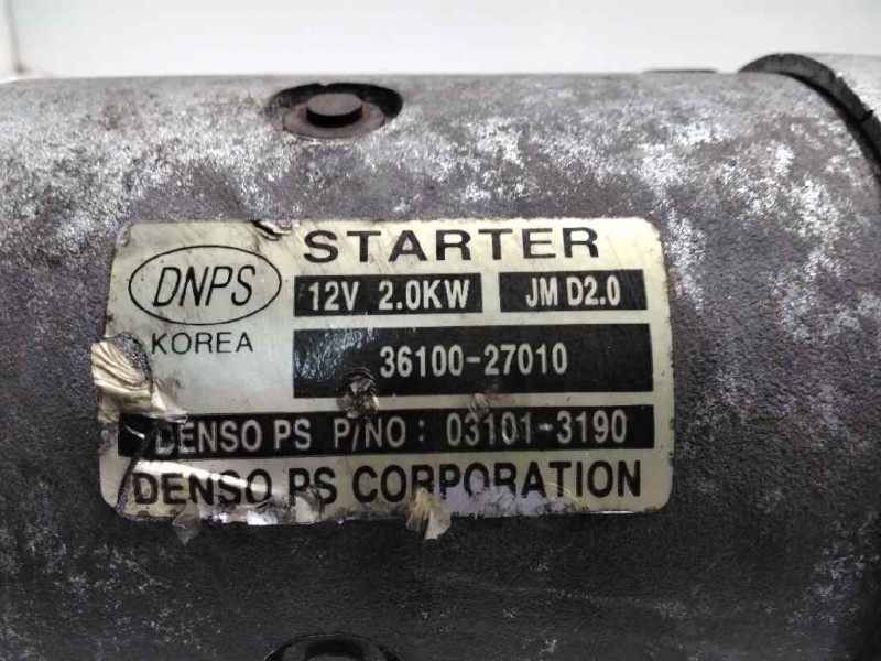 Recambio de motor arranque para hyundai santa fe (bm) 2.2 crdi comfort 4x4 referencia OEM IAM 3610027010 031013190 