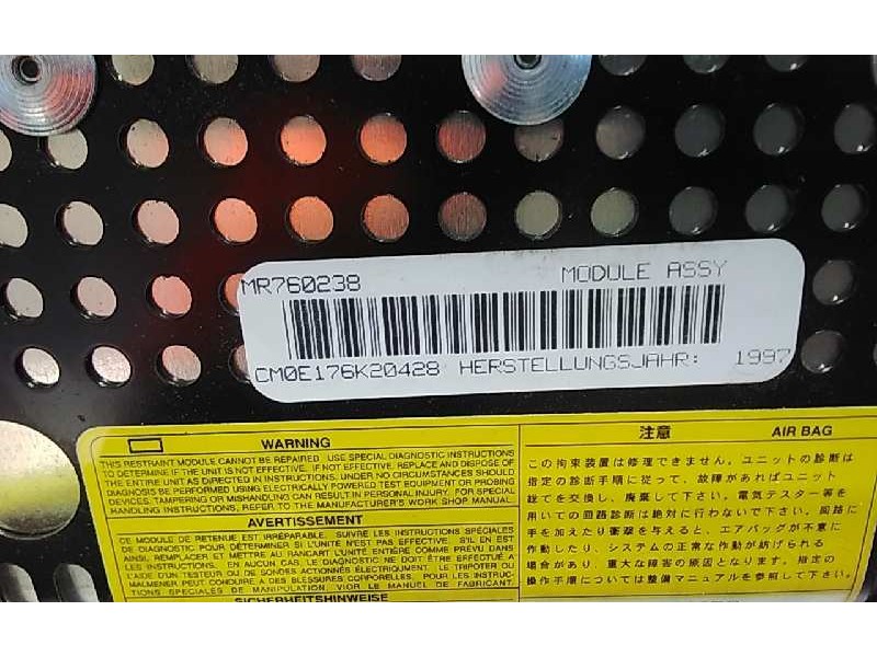 Recambio de kit airbag para mitsubishi eclipse (d20) 2.0 16v cat referencia OEM IAM MR243890 MR760228 BNAH6M1DBUQ