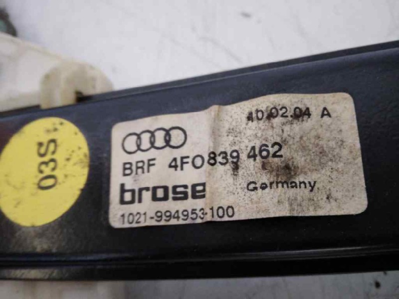 Recambio de elevalunas trasero derecho para audi a6 berlina (4f2) 3.2 fsi quattro referencia OEM IAM 4F0839462  