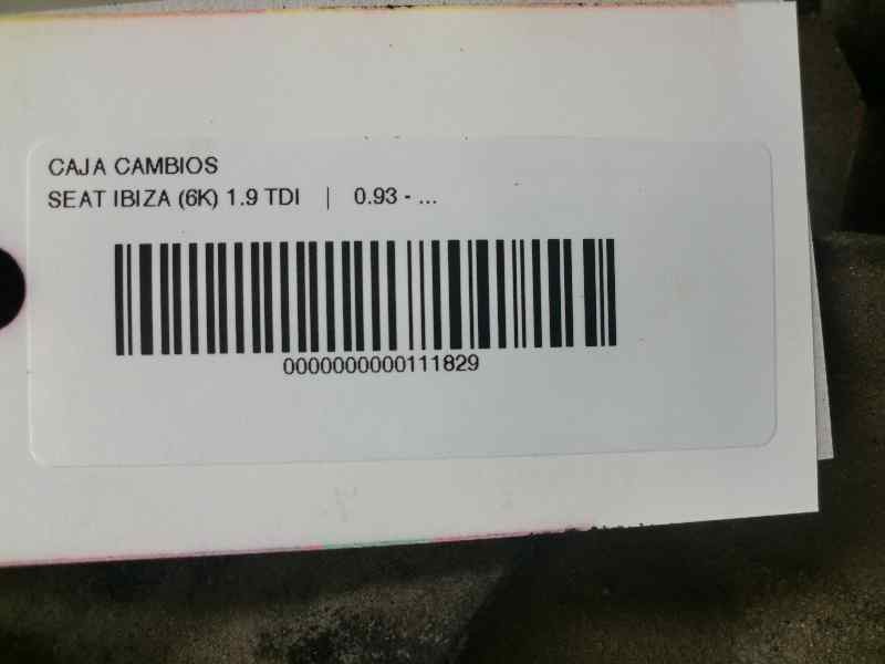 Recambio de caja cambios para seat ibiza (6k) 1.9 tdi referencia OEM IAM CYP  99347