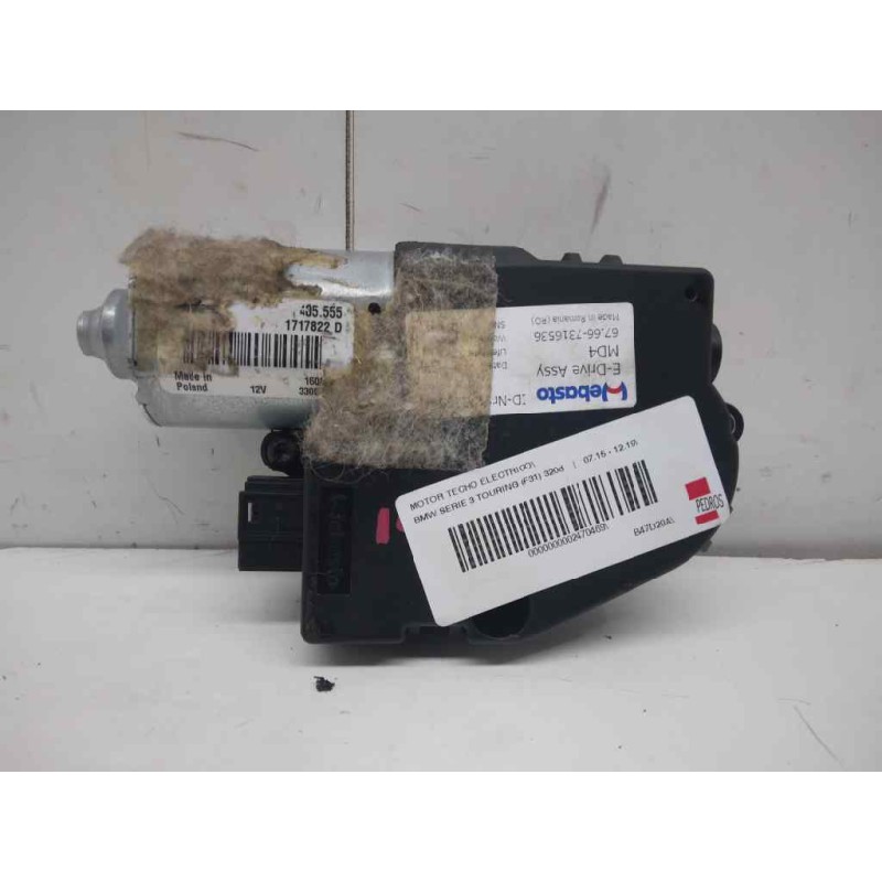 Recambio de motor techo electrico para bmw serie 3 gran turismo (f34) 320d referencia OEM IAM   
