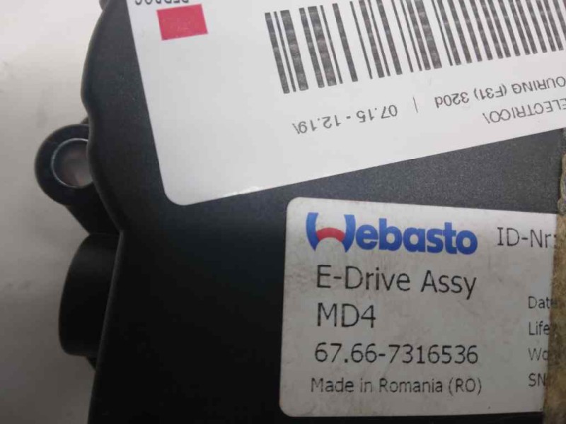 Recambio de motor techo electrico para bmw serie 3 gran turismo (f34) 320d referencia OEM IAM   