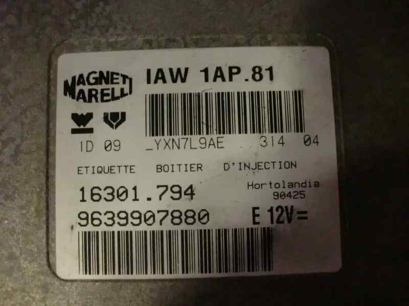 Recambio de centralita motor uce para peugeot 206 berlina 1.4 referencia OEM IAM 9639907880 16301.794 IAW1AP.81