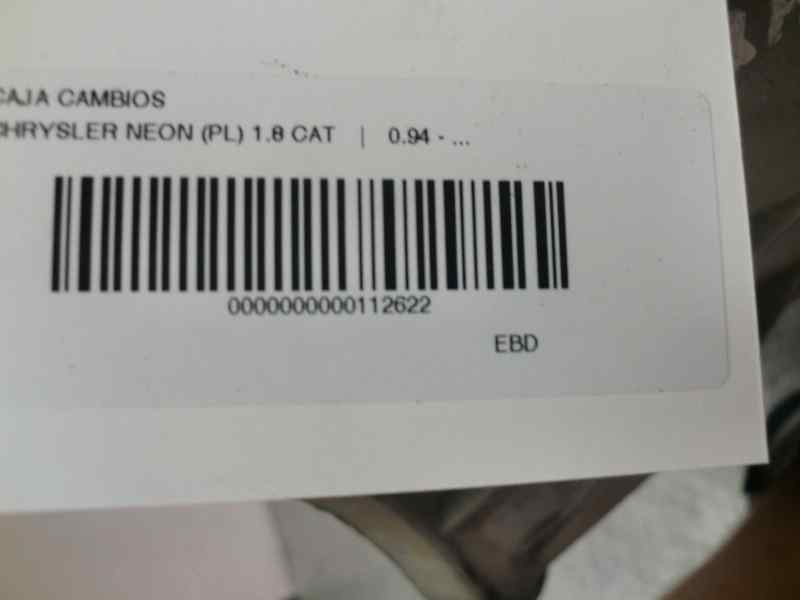 Recambio de caja cambios para chrysler neon (pl) 1.8 cat referencia OEM IAM X0103219  99924