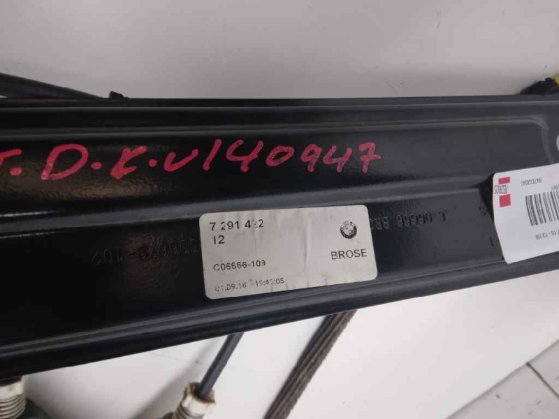 Recambio de elevalunas trasero derecho para bmw serie 3 gran turismo (f34) 320d referencia OEM IAM   