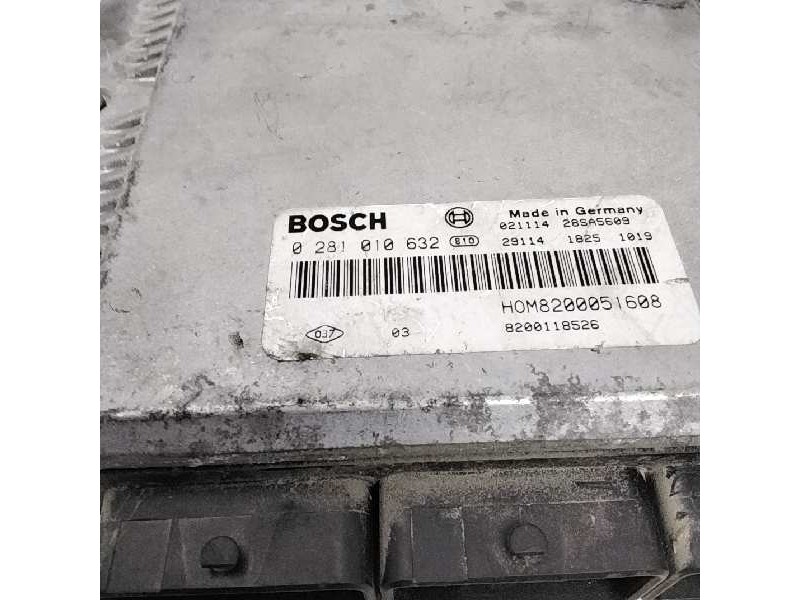 Recambio de centralita motor uce para renault trafic caja cerrada (ab 4.01) referencia OEM IAM 0281010632  