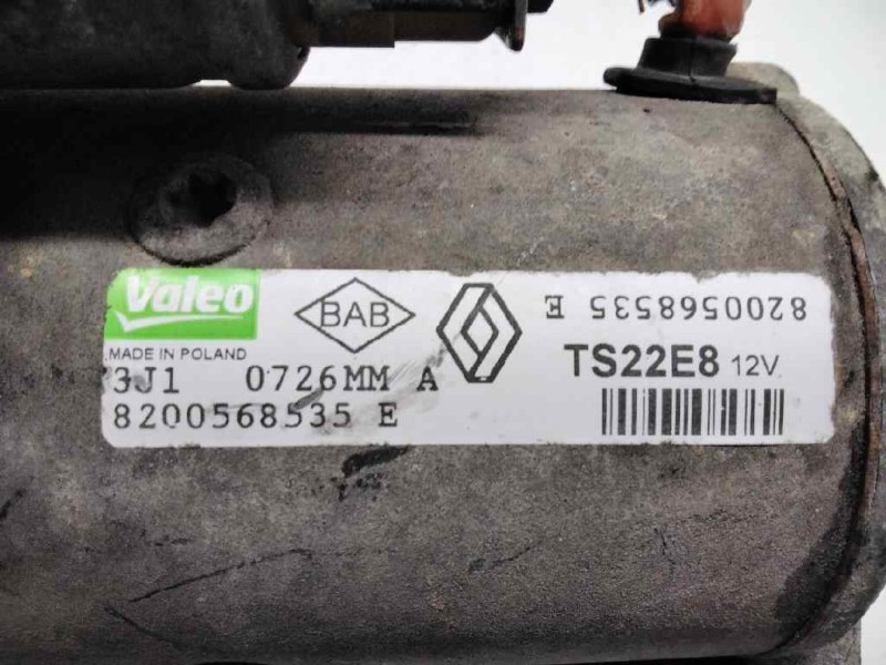 Recambio de motor arranque para renault master pritsche/fgst l2h1 3,5t referencia OEM IAM 8200568535E 3J10726MMA 