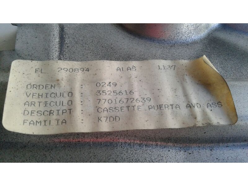 Recambio de elevalunas delantero derecho para renault laguna (b56) 2.0 anade referencia OEM IAM   