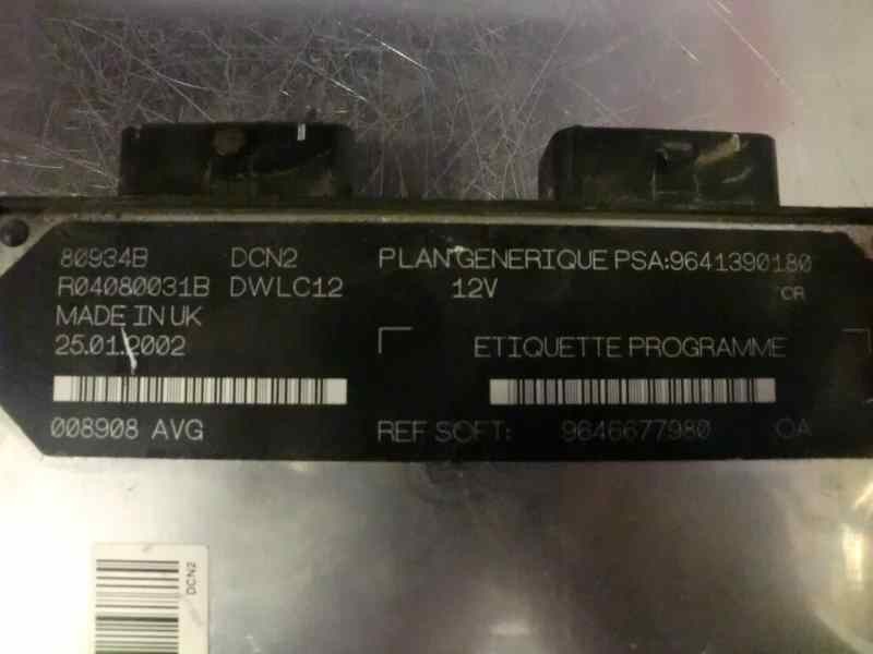 Recambio de centralita motor uce para citroen xsara berlina 1.9 diesel referencia OEM IAM 9641390180 9646677980 80934B