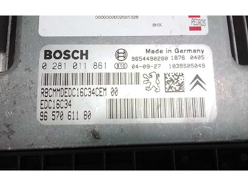 Recambio de centralita motor uce para citroen c3 1.4 hdi sx plus referencia OEM IAM 9657061180 0281011681 