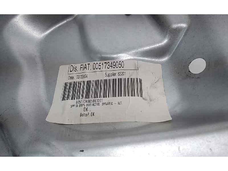 Recambio de elevalunas trasero izquierdo para fiat idea (135) 1.9 multijet active plus referencia OEM IAM 00517349050  