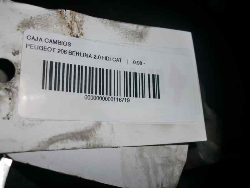Recambio de caja cambios para peugeot 206 berlina 2.0 hdi cat referencia OEM IAM 20DM18  