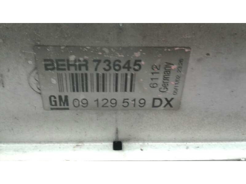 Recambio de intercooler para opel astra g berlina club referencia OEM IAM 09129519DX  