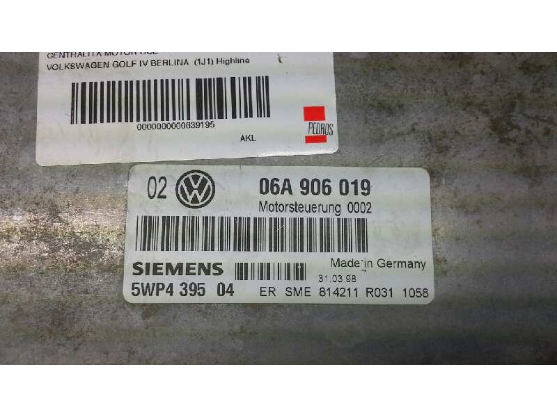 Recambio de centralita motor uce para volkswagen golf iv berlina (1j1) highline referencia OEM IAM 06A909019 156 