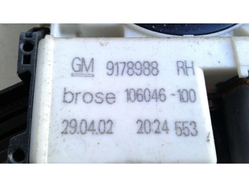 Recambio de elevalunas delantero derecho para opel vectra c berlina comfort referencia OEM IAM GM9178988RH  