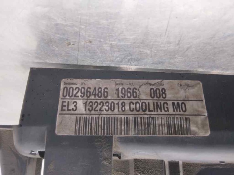 Recambio de electroventilador para opel insignia berlina cosmo referencia OEM IAM D300400  