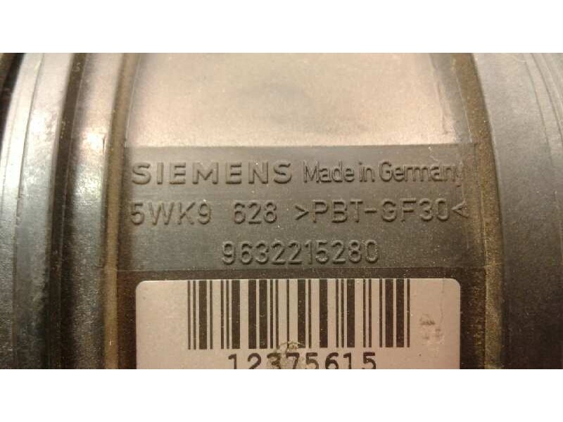 Recambio de caudalimetro para lancia phedra (180) 2.2 jtd 16v emblema referencia OEM IAM 5WK9628 9632215280 