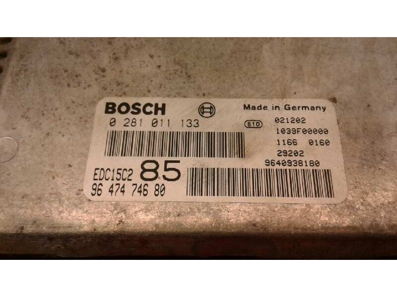 Recambio de centralita motor uce para lancia phedra (180) 2.2 jtd 16v emblema referencia OEM IAM 0281011133 9647474680 