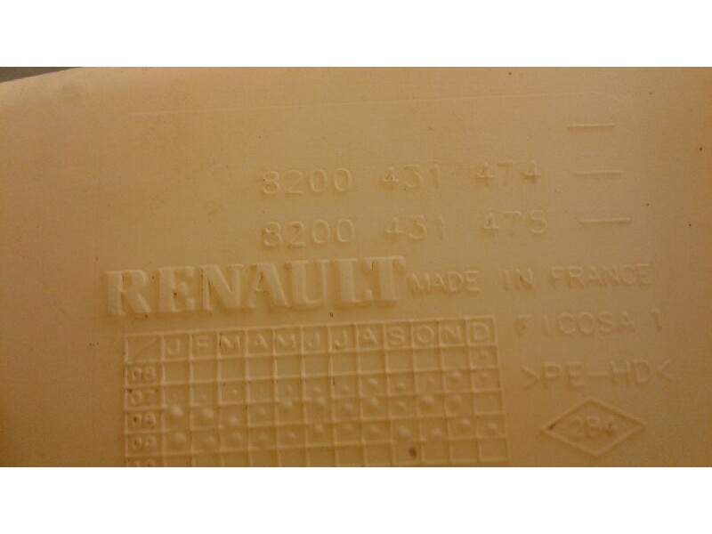 Recambio de deposito limpia para renault kangoo (f/kc0) alize referencia OEM IAM 7700308814  