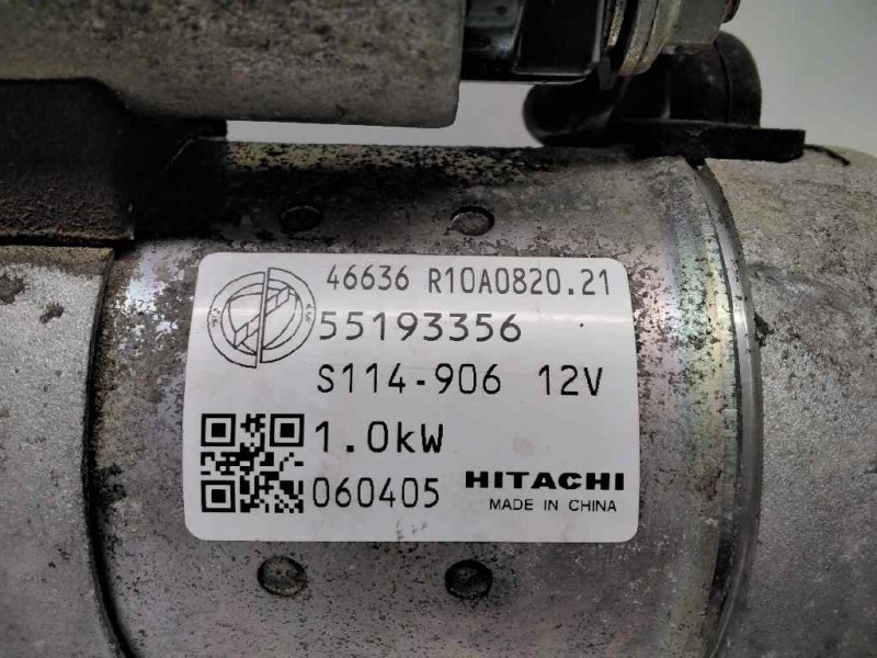 Recambio de motor arranque para fiat doblo (119) 1.4 8v active pan. referencia OEM IAM 55193356 S114906 